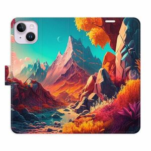 Flipové pouzdro iSaprio - Colorful Mountains - iPhone 14 Plus obraz