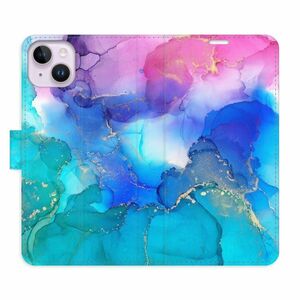 Flipové pouzdro iSaprio - BluePink Paint - iPhone 14 Plus obraz