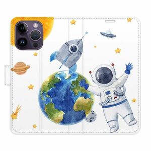 Flipové pouzdro iSaprio - Space 06 - iPhone 14 Pro Max obraz