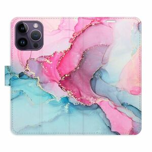 Flipové pouzdro iSaprio - PinkBlue Marble - iPhone 14 Pro Max obraz