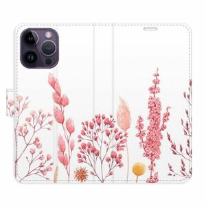 Flipové pouzdro iSaprio - Pink Flowers 03 - iPhone 14 Pro Max obraz