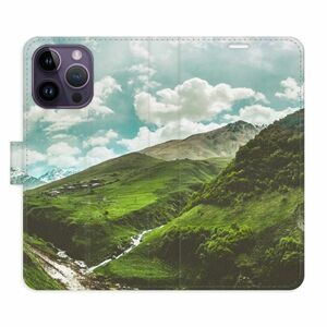 Flipové pouzdro iSaprio - Mountain Valley - iPhone 14 Pro Max obraz