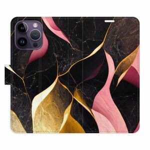 Flipové pouzdro iSaprio - Gold Pink Marble 02 - iPhone 14 Pro Max obraz
