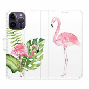 Flipové pouzdro iSaprio - Flamingos - iPhone 14 Pro Max obraz