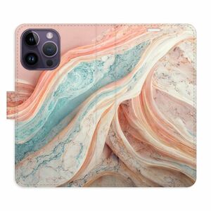 Flipové pouzdro iSaprio - Colour Marble - iPhone 14 Pro obraz