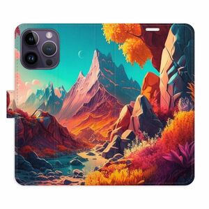 Flipové pouzdro iSaprio - Colorful Mountains - iPhone 14 Pro obraz