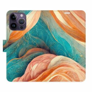 Flipové pouzdro iSaprio - Blue and Orange - iPhone 14 Pro Max obraz