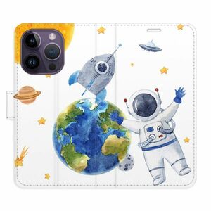 Flipové pouzdro iSaprio - Space 06 - iPhone 14 Pro obraz