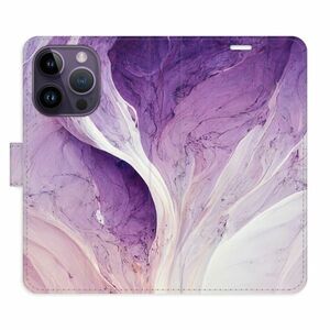 Flipové pouzdro iSaprio - Purple Paint - iPhone 14 Pro obraz