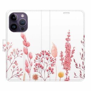 Flipové pouzdro iSaprio - Pink Flowers 03 - iPhone 14 Pro obraz