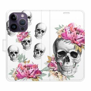 Flipové pouzdro iSaprio - Crazy Skull - iPhone 14 Pro obraz