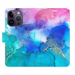 Flipové pouzdro iSaprio - BluePink Paint - iPhone 14 Pro obraz