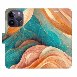 Flipové pouzdro iSaprio - Blue and Orange - iPhone 14 Pro obraz