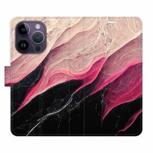 Flipové pouzdro iSaprio - BlackPink Marble - iPhone 14 Pro obraz