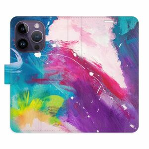 Flipové pouzdro iSaprio - Abstract Paint 05 - iPhone 14 Pro obraz