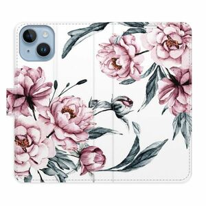 Flipové pouzdro iSaprio - Pink Flowers - iPhone 14 obraz