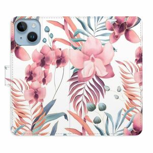 Flipové pouzdro iSaprio - Pink Flowers 02 - iPhone 14 obraz