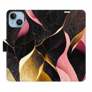 Flipové pouzdro iSaprio - Gold Pink Marble 02 - iPhone 14 obraz
