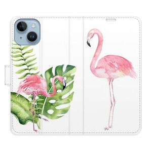 Flipové pouzdro iSaprio - Flamingos - iPhone 14 obraz