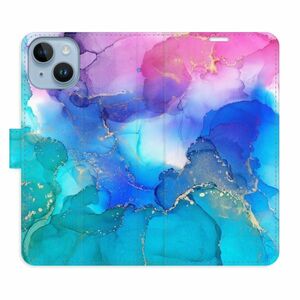 Flipové pouzdro iSaprio - BluePink Paint - iPhone 14 obraz