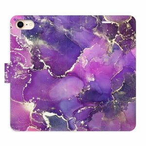 Flipové pouzdro iSaprio - Purple Marble - iPhone 7/8/SE 2020 obraz