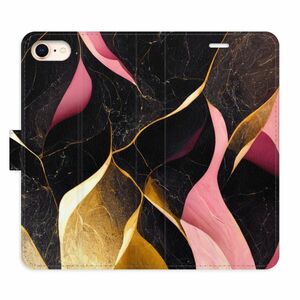 Flipové pouzdro iSaprio - Gold Pink Marble 02 - iPhone 7/8/SE 2020 obraz