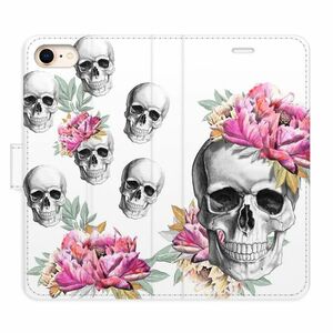 Flipové pouzdro iSaprio - Crazy Skull - iPhone 7/8/SE 2020 obraz