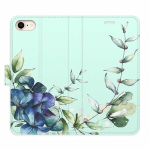 Flipové pouzdro iSaprio - Blue Flowers - iPhone 7/8/SE 2020 obraz