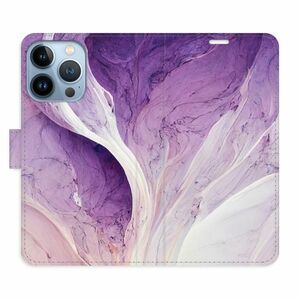 Flipové pouzdro iSaprio - Purple Paint - iPhone 13 Pro obraz