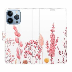 Flipové pouzdro iSaprio - Pink Flowers 03 - iPhone 13 Pro obraz