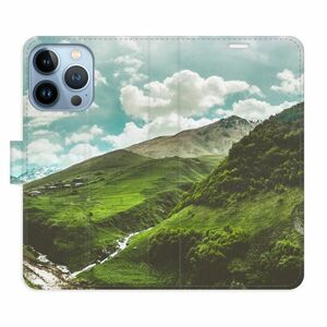 Flipové pouzdro iSaprio - Mountain Valley - iPhone 13 Pro obraz
