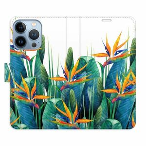 Flipové pouzdro iSaprio - Exotic Flowers 02 - iPhone 13 Pro obraz