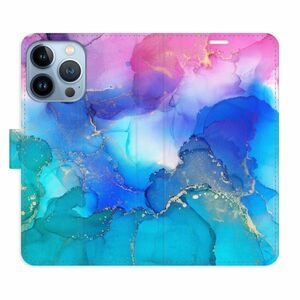 Flipové pouzdro iSaprio - BluePink Paint - iPhone 13 Pro obraz