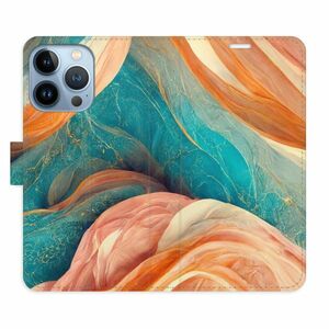Flipové pouzdro iSaprio - Blue and Orange - iPhone 13 Pro obraz
