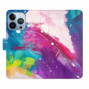 Flipové pouzdro iSaprio - Abstract Paint 05 - iPhone 13 Pro obraz