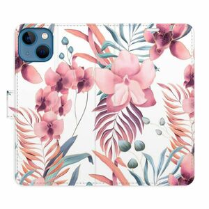 Flipové pouzdro iSaprio - Pink Flowers 02 - iPhone 13 obraz