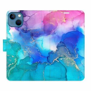 Flipové pouzdro iSaprio - BluePink Paint - iPhone 13 obraz