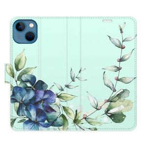 Flipové pouzdro iSaprio - Blue Flowers - iPhone 13 obraz