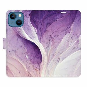 Flipové pouzdro iSaprio - Purple Paint - iPhone 13 mini obraz