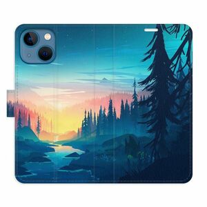 Flipové pouzdro iSaprio - Magical Landscape - iPhone 13 mini obraz