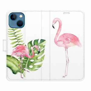 Flipové pouzdro iSaprio - Flamingos - iPhone 13 mini obraz