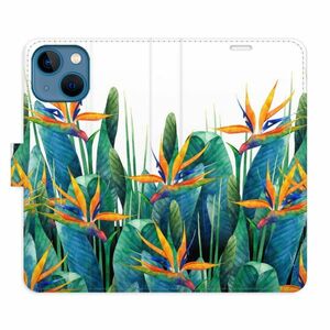Flipové pouzdro iSaprio - Exotic Flowers 02 - iPhone 13 mini obraz