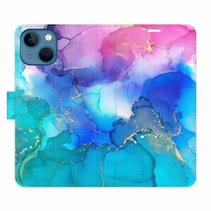 Flipové pouzdro iSaprio - BluePink Paint - iPhone 13 mini obraz