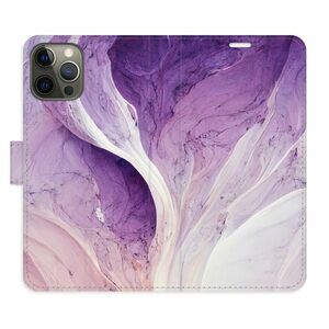 Flipové pouzdro iSaprio - Purple Paint - iPhone 12/12 Pro obraz