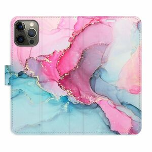 Flipové pouzdro iSaprio - PinkBlue Marble - iPhone 12/12 Pro obraz