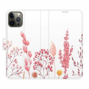 Flipové pouzdro iSaprio - Pink Flowers 03 - iPhone 12/12 Pro obraz