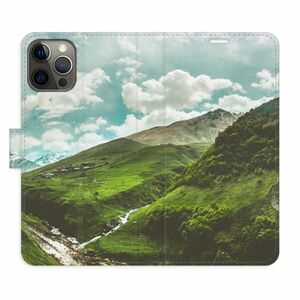 Flipové pouzdro iSaprio - Mountain Valley - iPhone 12/12 Pro obraz