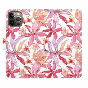 Flipové pouzdro iSaprio - Flower Pattern 10 - iPhone 12/12 Pro obraz