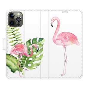 Flipové pouzdro iSaprio - Flamingos - iPhone 12/12 Pro obraz