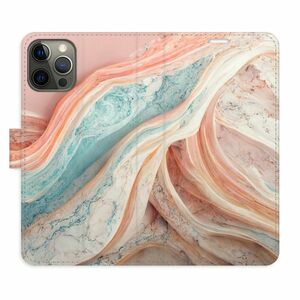Flipové pouzdro iSaprio - Colour Marble - iPhone 12/12 Pro obraz